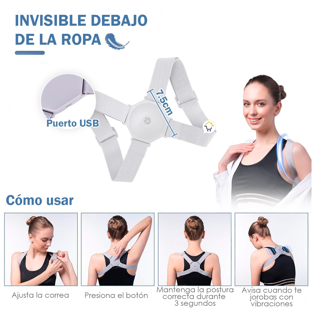 Corrector Postura Inteligente ZX808